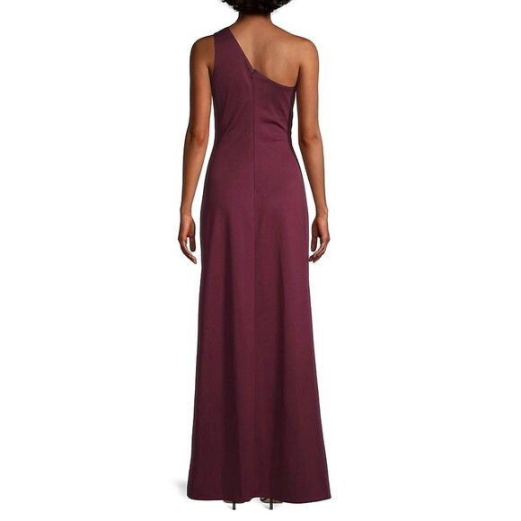 NWT SACHIN + BABI Cece Gown in Deep Wine One-Shoulder Maxi Dress Long Column 14 - Picture 6 of 14